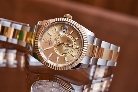 rolex sky-dweller two tone review|More.